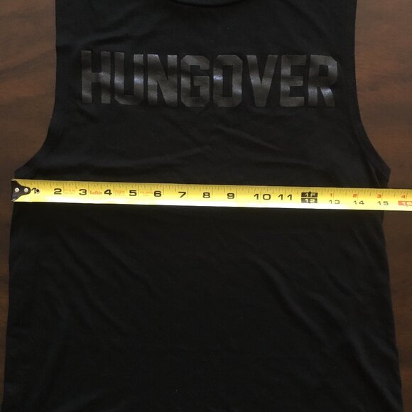 Revolve Black Tank Graphic Private Party Hangover Funny Muscle Top Small - Picture 6 of 8